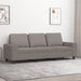 Driezitsbank 180 cm stof taupe