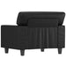 Fauteuil 60 cm kunstleer zwart