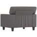 Fauteuil 60 cm kunstleer grijs