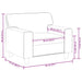 Fauteuil 60 cm kunstleer grijs