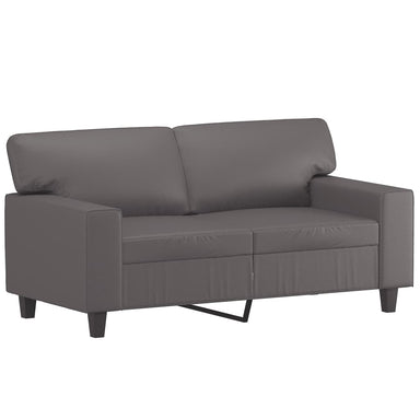 Tweezitsbank 120 cm kunstleer grijs