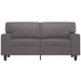 Tweezitsbank 120 cm kunstleer grijs