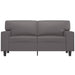 Tweezitsbank 120 cm kunstleer grijs