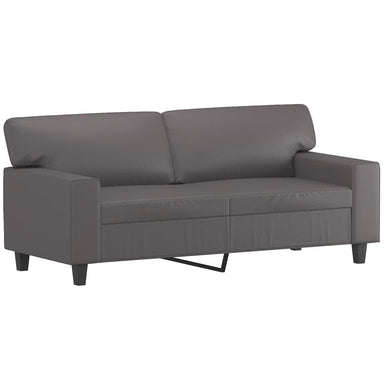 Tweezitsbank 140 cm kunstleer grijs