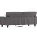 Tweezitsbank 140 cm kunstleer grijs