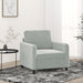 Fauteuil 60 cm fluweel lichtgrijs