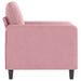 Fauteuil 60 cm fluweel roze