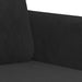 Fauteuil 60 cm fluweel zwart