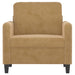 Fauteuil 60 cm fluweel bruin