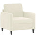 Fauteuil 60 cm fluweel crèmekleurig