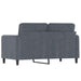 Tweezitsbank 120 cm fluweel donkergrijs