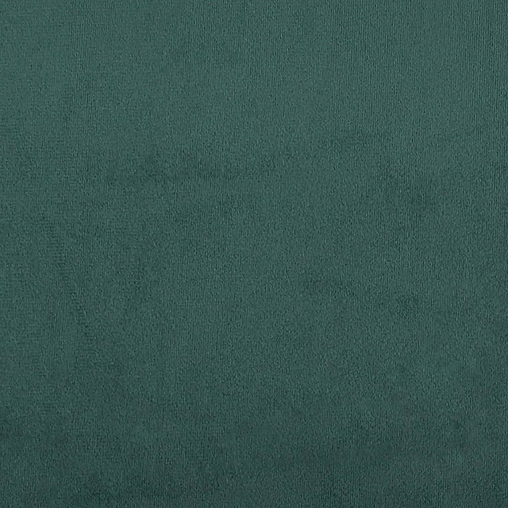 Tweezitsbank 120 cm fluweel donkergroen