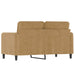 Tweezitsbank 120 cm fluweel bruin