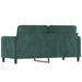Tweezitsbank 140 cm fluweel donkergroen
