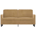 Tweezitsbank 140 cm stof bruin