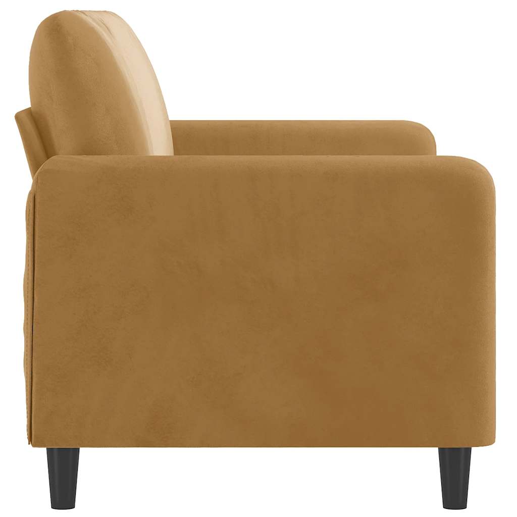 Tweezitsbank 140 cm stof bruin
