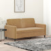 Tweezitsbank 140 cm stof bruin