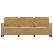 Driezitsbank 180 cm fluweel bruin