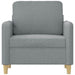 Fauteuil 60 cm stof lichtgrijs