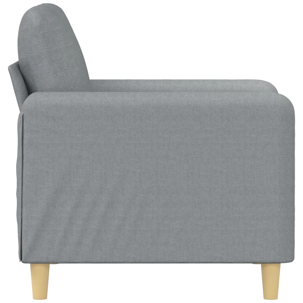 Fauteuil 60 cm stof lichtgrijs
