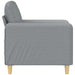 Fauteuil 60 cm stof lichtgrijs