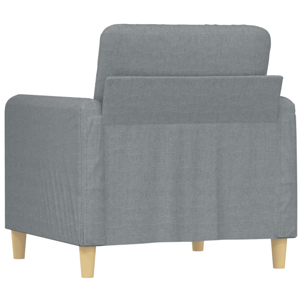 Fauteuil 60 cm stof lichtgrijs