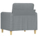 Fauteuil 60 cm stof lichtgrijs