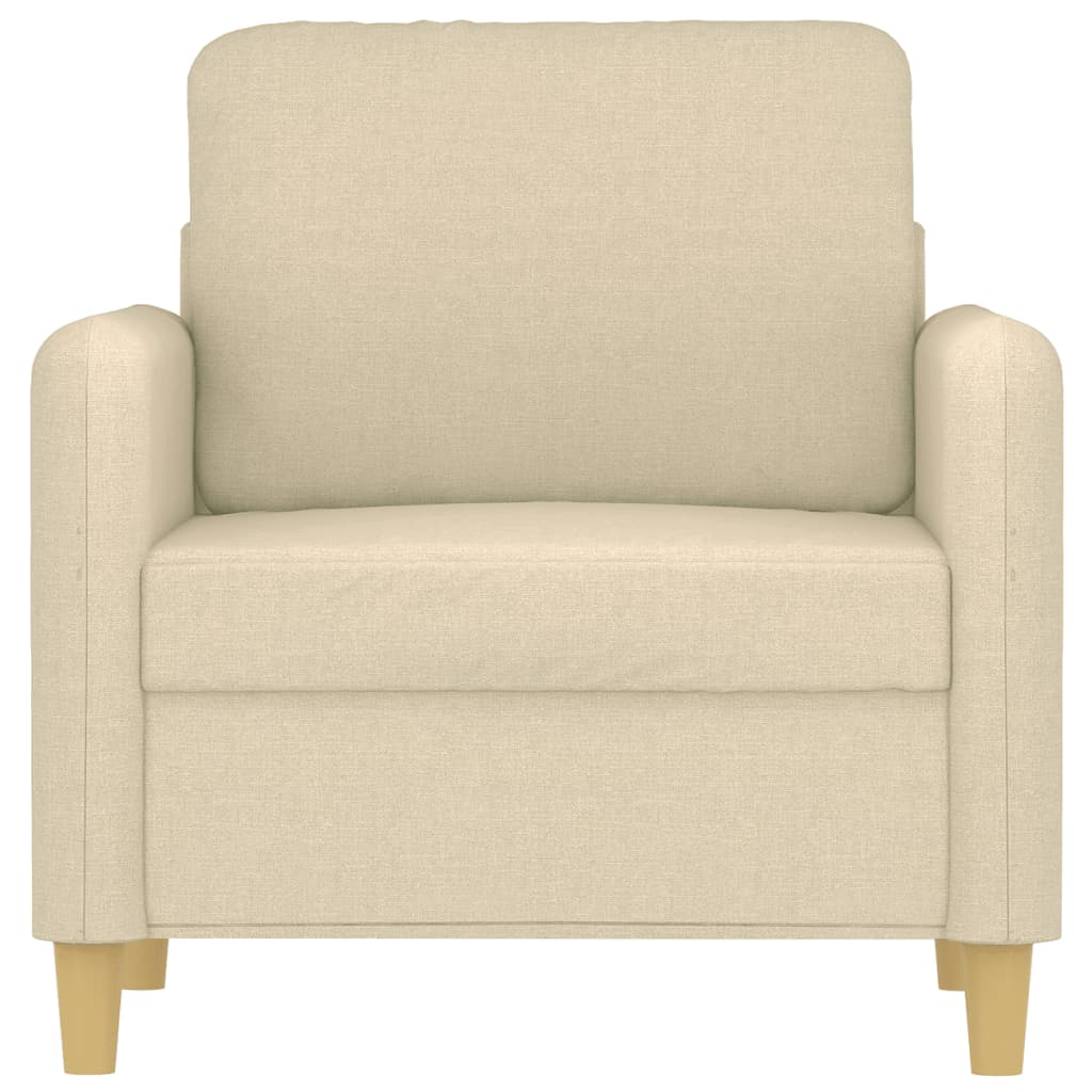Fauteuil 60 cm stof crèmekleurig