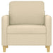 Fauteuil 60 cm stof crèmekleurig