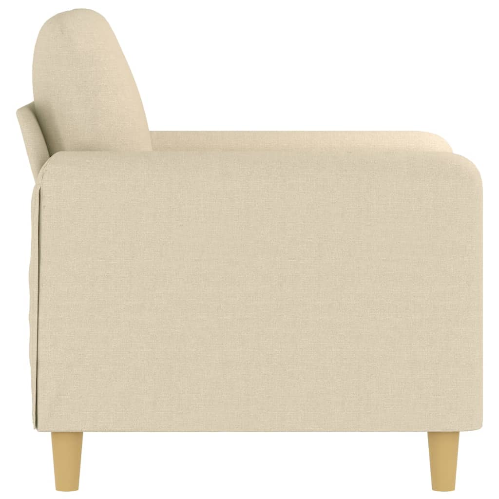 Fauteuil 60 cm stof crèmekleurig