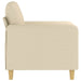 Fauteuil 60 cm stof crèmekleurig