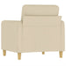 Fauteuil 60 cm stof crèmekleurig