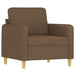 Fauteuil 60 cm stof bruin