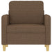 Fauteuil 60 cm stof bruin