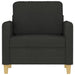 Fauteuil 60 cm stof zwart