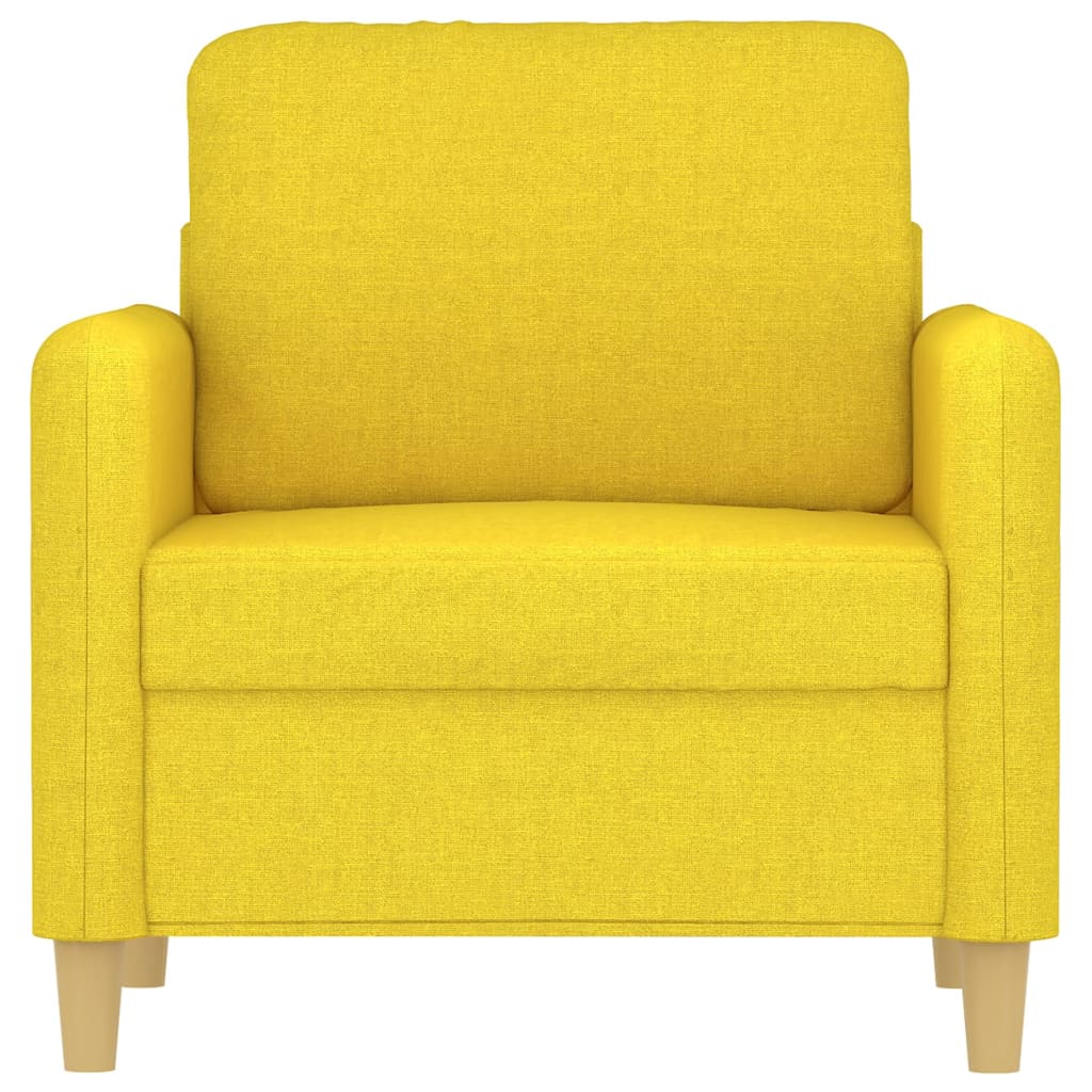 Fauteuil 60 cm stof lichtgeel