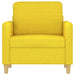 Fauteuil 60 cm stof lichtgeel