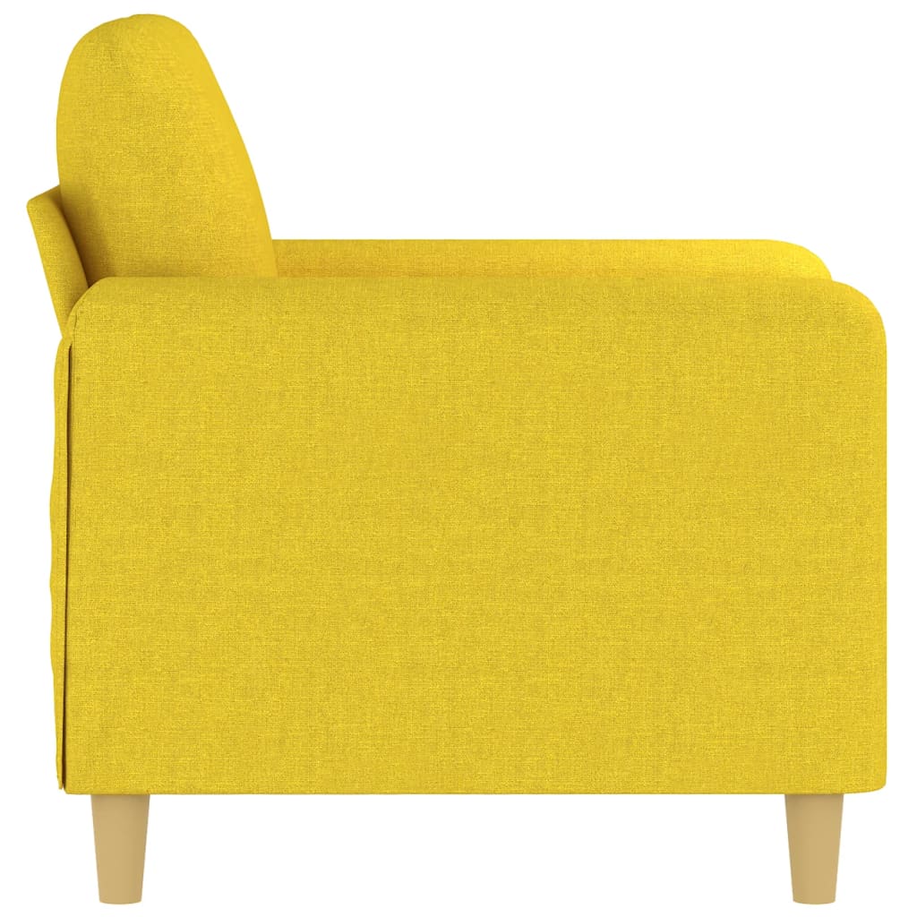 Fauteuil 60 cm stof lichtgeel