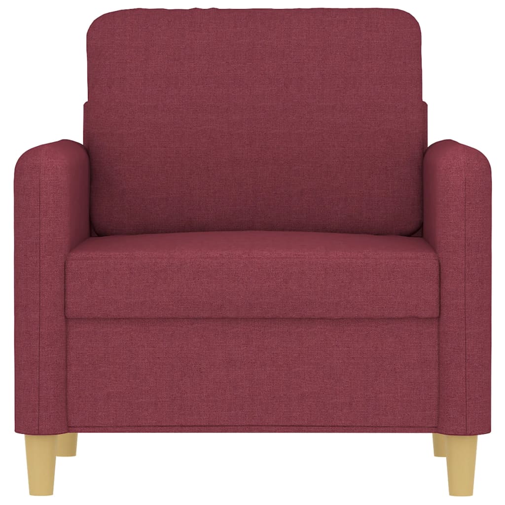 Fauteuil 60 cm stof wijnrood