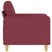 Fauteuil 60 cm stof wijnrood