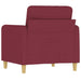 Fauteuil 60 cm stof wijnrood