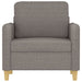 Fauteuil 60 cm stof taupe