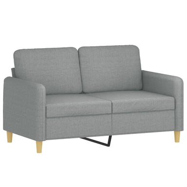 Tweezitsbank 120 cm stof lichtgrijs