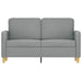 Tweezitsbank 120 cm stof lichtgrijs