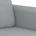 Tweezitsbank 120 cm stof lichtgrijs