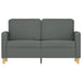 Tweezitsbank 120 cm stof donkergrijs
