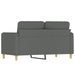 Tweezitsbank 120 cm stof donkergrijs