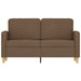 Tweezitsbank 120 cm stof bruin