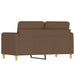 Tweezitsbank 120 cm stof bruin