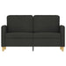Tweezitsbank 120 cm stof zwart
